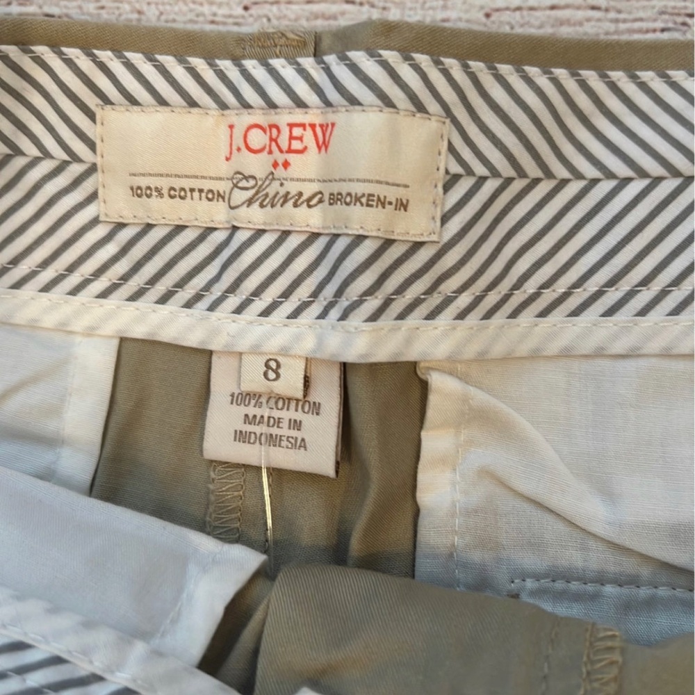 NWT!!! J. Crew Khaki Chino Shorts - Picture 3 of 4